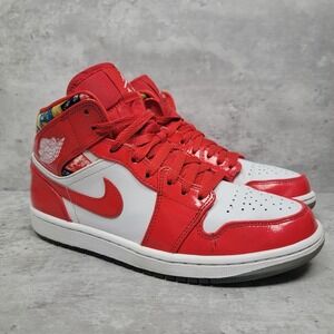Nike Mens Shoes Size 7.5 Jordan 1 Mid SE Barcelona Sweater Red 2021 DC7294600